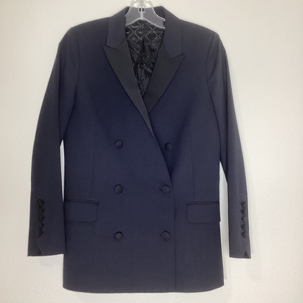 Zadig & Voltaire Velina Deluxe Wool Blend Jacket Double Breasted 38 (M)
